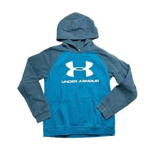 Youth XL Blue Color-block Under Armour Sweatshirt